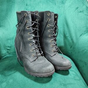 Timberland Womens Glancy 3 Inch Heel Boots